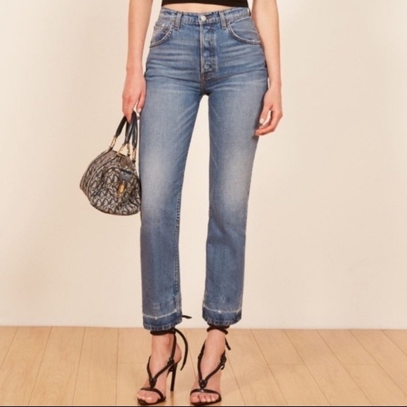 NWT Reformation Cynthia Straight Leg Jean in Antigua - Picture 2 of 12